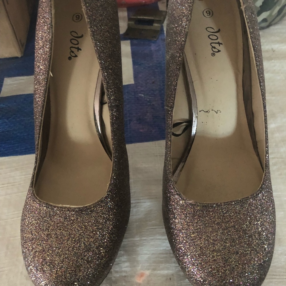 Multi Glitter heels Never been worn Size 9